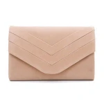Elegent envelope shape Suede Clutch Crossbody Shoulder  Evening  Bag for Party