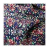 Engraved silk vintage viscose printed fabric for floral skirt