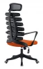 Ergonomic executive plastic mesh office chair High-back mesh chair with headrest