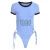 Import Europe and America Summer Short-sleeved T-shirt Female Sense Straps Hollow Letters Base Body Shaping Onesets from China