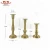 Import Europe concise style gold metal slender pillar candle holder for wedding table decoration from China