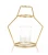 Import Europe hydroponic container glass bottle tabletop adornment iron frame art glass flower vase blown from China
