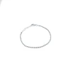 European best selling jewelry s925 sterling silver Fashion 2.0 hemp rope chain womens bracelet