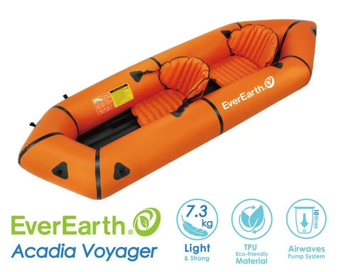 EverEarth ultralight TPU 2-Person folding kayak, rafting boat Adventure fot Rafting Fishing