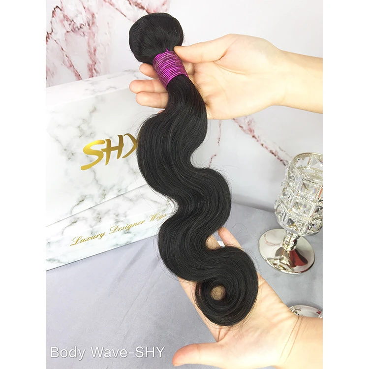 Extension/Weft/Weaving/Bundle 12 inch Human Hair Extension HW3435 Color 1b Brazilian Virgin Hair For Ebony Lady