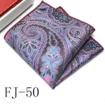 Factory customization handkerchiefs own logo private label silk men's pocket square for men 100% silk men handkerchief silk