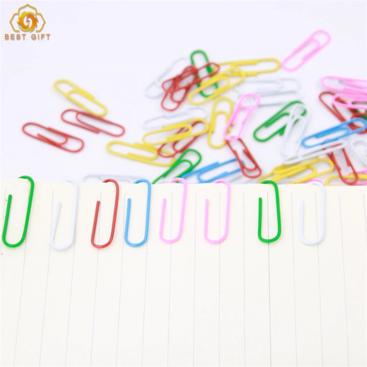 Factory Direct 28mm Selling Cheap Multicolour Plastic Paper Clips