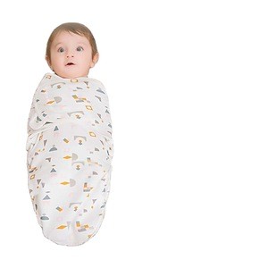 Factory direct baby cotton bag is soft baby swaddle baby hug wrapped towel sleeping bag anti-shock hug