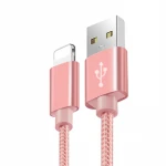 factory newest hot sell nylon braided USB cable 8pin  charger cable data with manufacturer price
