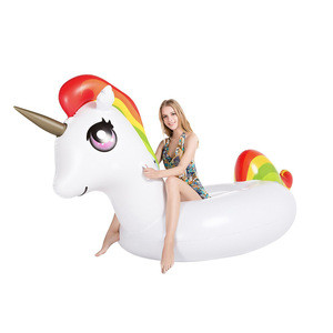 Factory Non-toxic EU approved Inflatable Rider Water Animal Unicorn Float