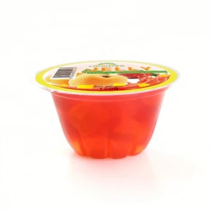 Factory  price mandarin orange pudding strawberry flavour packaging cup fruit jelly cup