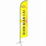 Factory Price Portable beach flag for outdoor advertising flying beach flag banner stand for display with carry bag