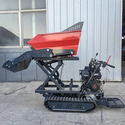 Buy Factory Price Self Loading Mini Dumper Crawler 500kg Crawler Dumper ...