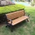 Import Factory price synthetic 100% recycled cost less than real teak long lifetime bench for park v street from China