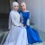 Import Factory Supply Long Sleeve Purple white black appliqued design abaya islamic clothing with belt  muslim dress women from China