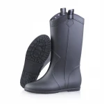 Factory wholesale fashion high tube womens pvc rain boots water shoes Martin boots
