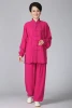 Factory Wholesale Price Chinese Traditional Wushu  Kung Fu Clothing Silk Hemp Tai Chi Uniform