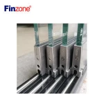 Fancy aluminum frameless sliding glass partition wall for office