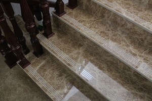 Fantasy design marble stair tread