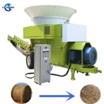 Farm Use 5t/H Biomass Hay Alfafa Grass Bales Crusher Corn Wheat Grain Straw Shredder Machine for Sale