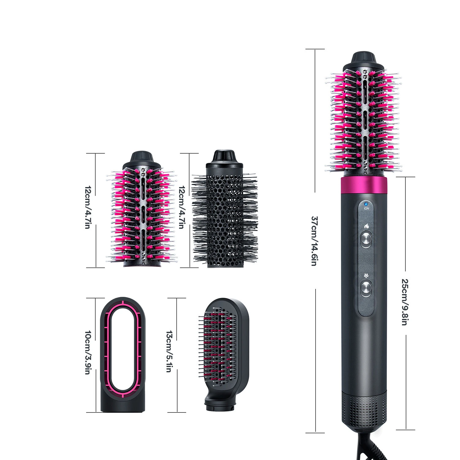 Fashion Air Wrap Hot Air Blower Negative Ion Domestic 5 In 1 Hair Dryer Air Brush Hair Dryer
