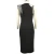 Import Fashion Black Tight Midi Party Cocktail Dresses With Ruffles For Women from China