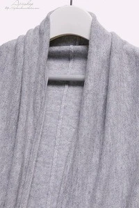 Fashion cashmere knitted plain handmade tassels poncho shawl