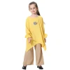 Fashion Islamic clothing Tops And Loose Pants Suit Girls Muslim Dresses