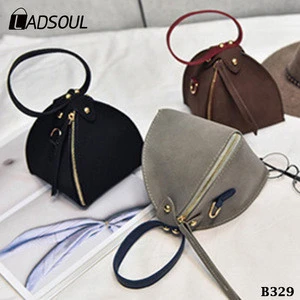 Fashion Triangular Zongzi Bag Frosted Shoulder Cross Handbag