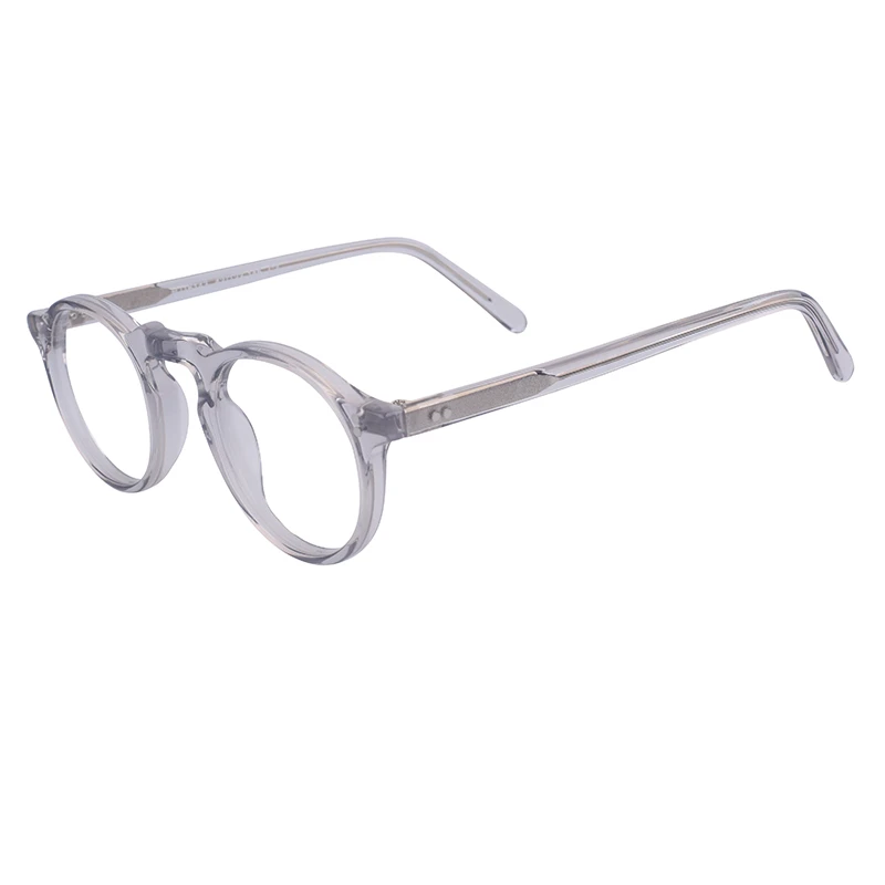 Fashion Unisex Ultra-Thin Acetate Anti Blue Light Transparent Optical Frame Glasses Eyewear