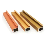 Fashionable Anodized Aluminum Profile for Wardrobe Furniture Swing Door Frame and Handle Profile