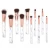 Import Fashionable Custom Strong Coloured Tools Sterilization Eco Pink Makeup Brushes from China