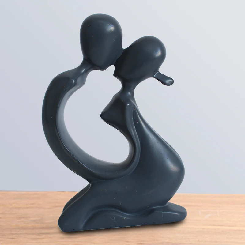 Fashionable Modern Art Resin Craft Couple Figurine for Home Decor