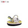 Fashionable printing logo rubber slipper Mens summer beach flip flops