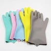 FDA food grade silicone magic scrubber cleaning gloves for kitchen
