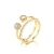 Import Fine Jewelry amazon Hot Sales brass rings American zircon ring jewelry wholesale from China