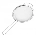 Fine Mesh Stainless Steel Strainers with Wide Resting hook Design