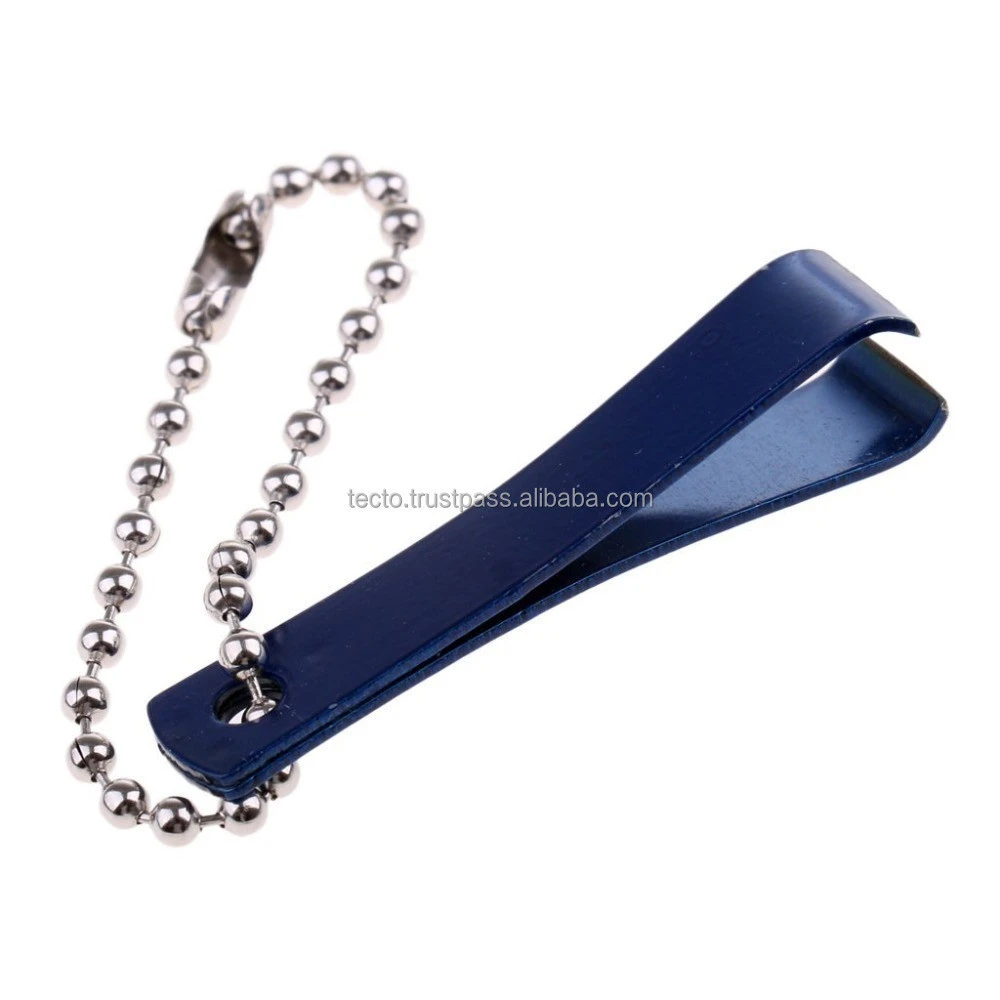 Fishing Line Nippers Blue Color Titanium With Chain For Cutting Tippet Tapered Lead &amp; Other Fishing Lines