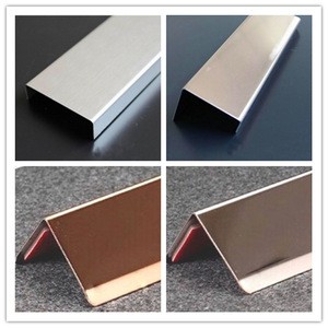 Flexible MOQ mirror edge protection tile accessories stainless steel tile trim profile