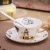 Import Floral Bone China Tea Cup and Saucer Ceramic Tea Cup Coffee Set from China