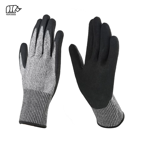 Food Grade Cut Resistant Gloves, Kitchen Knife Blade Proof Anti-cut Safety Protection Level 5 Anti Cut Gloves