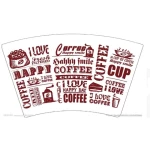 food grade greaseproof disposable single pe coated paper cup fan raw material paper cup