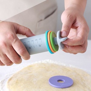 Food grade Material Rolling Pins Dough Roller with 4 Removable Adjustable Thickness Rings