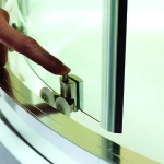 Frame cubicle shower enclosures CUPC Approved bath shower screen with two sliding door
