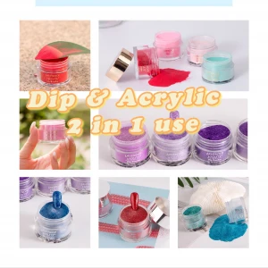 Free Sample Private Label Acrylic and Dip 2in1 nail Powder