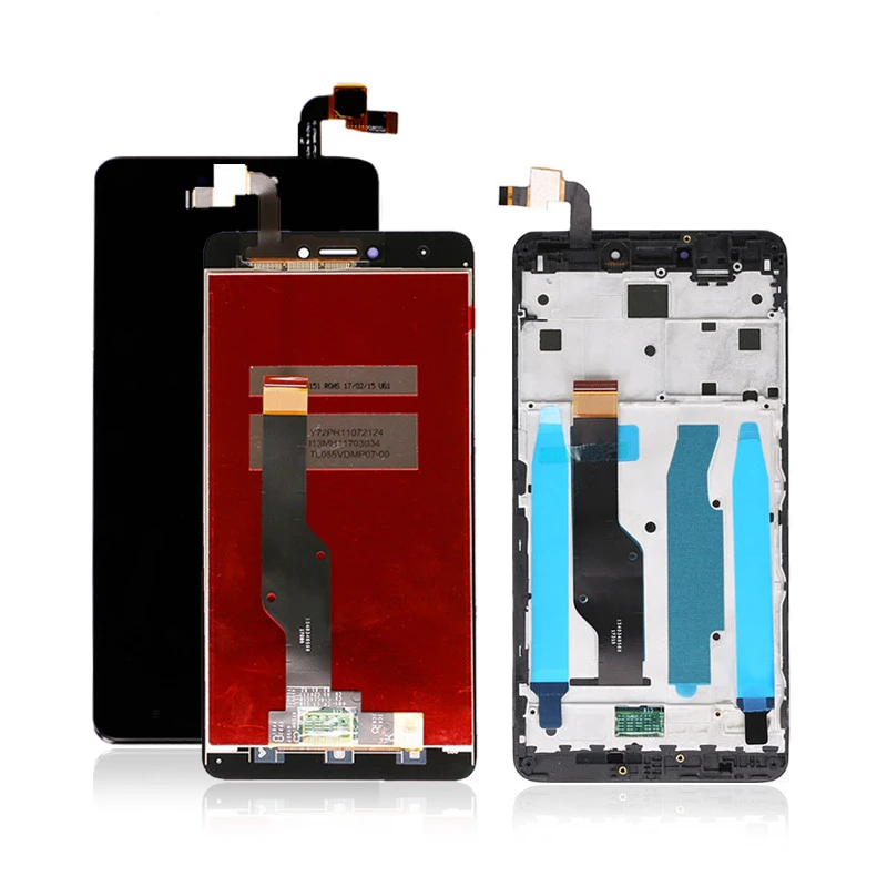 FREE SHIPPING For Redmi Note 4X LCD Touch Screen Digitizer With Frame Display For Xiaomi Mobile Phone LCD Replacements