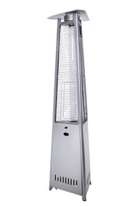 Free standing Gas fueled patio heater range pyramid outdoor heater Nozzle 1.55mm