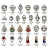 Funail Wholesale 3D Luxury Metal Jewelry Decals Shiny Alloy  Nail Art Zircon Decorations