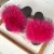 Import fur slides fashion fox fur slides slippers raccoon fur slides from China