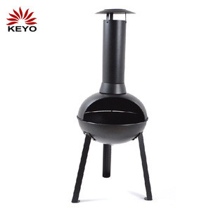 Garden Heating Charcoal Fire Stove Antique Cast Iron Outdoor Fire Pit Metal Chimenea